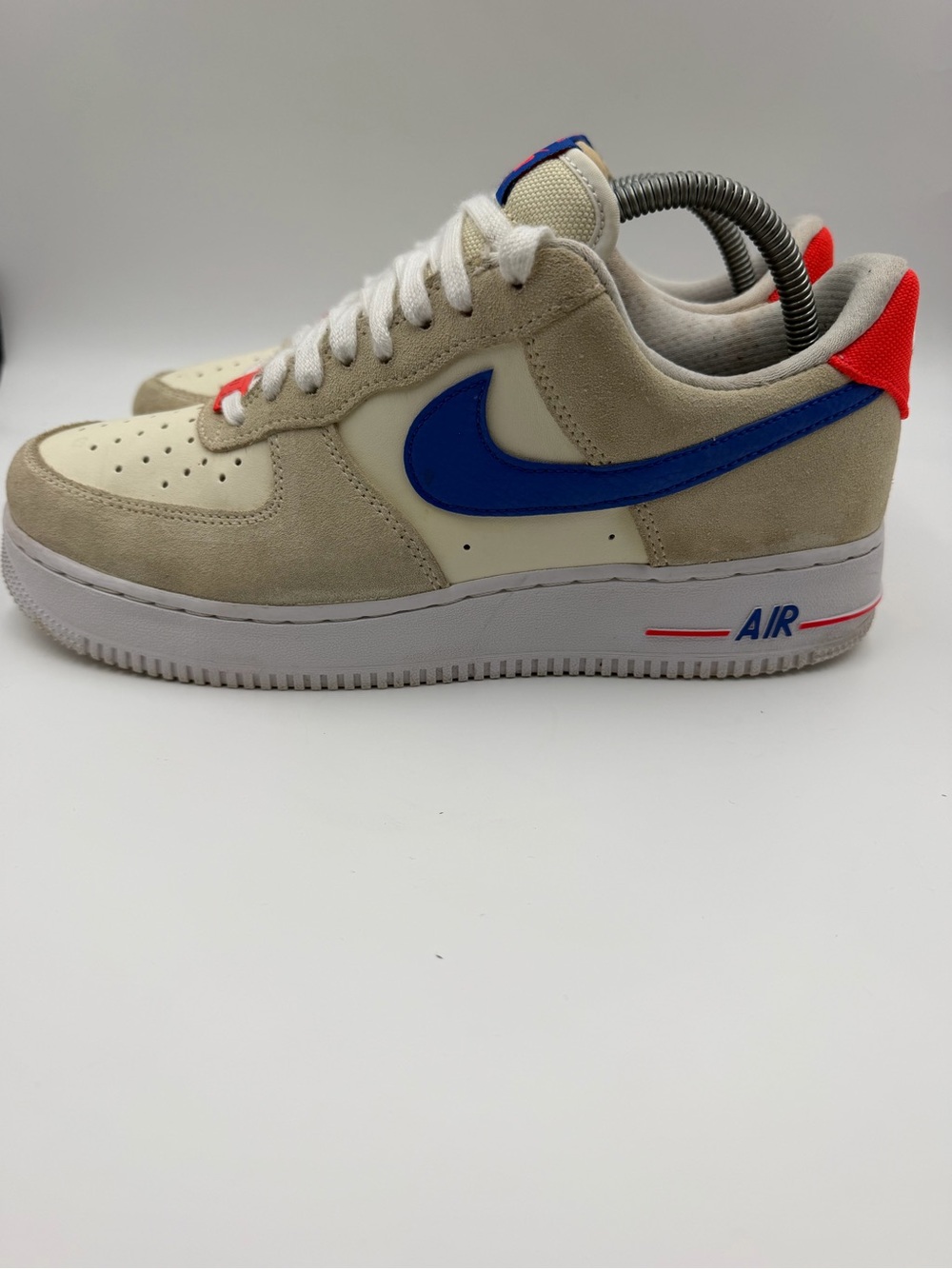 Size 9 - Nike Air Force 1 '07 LV8 Coconut Milk Hyper Royal
